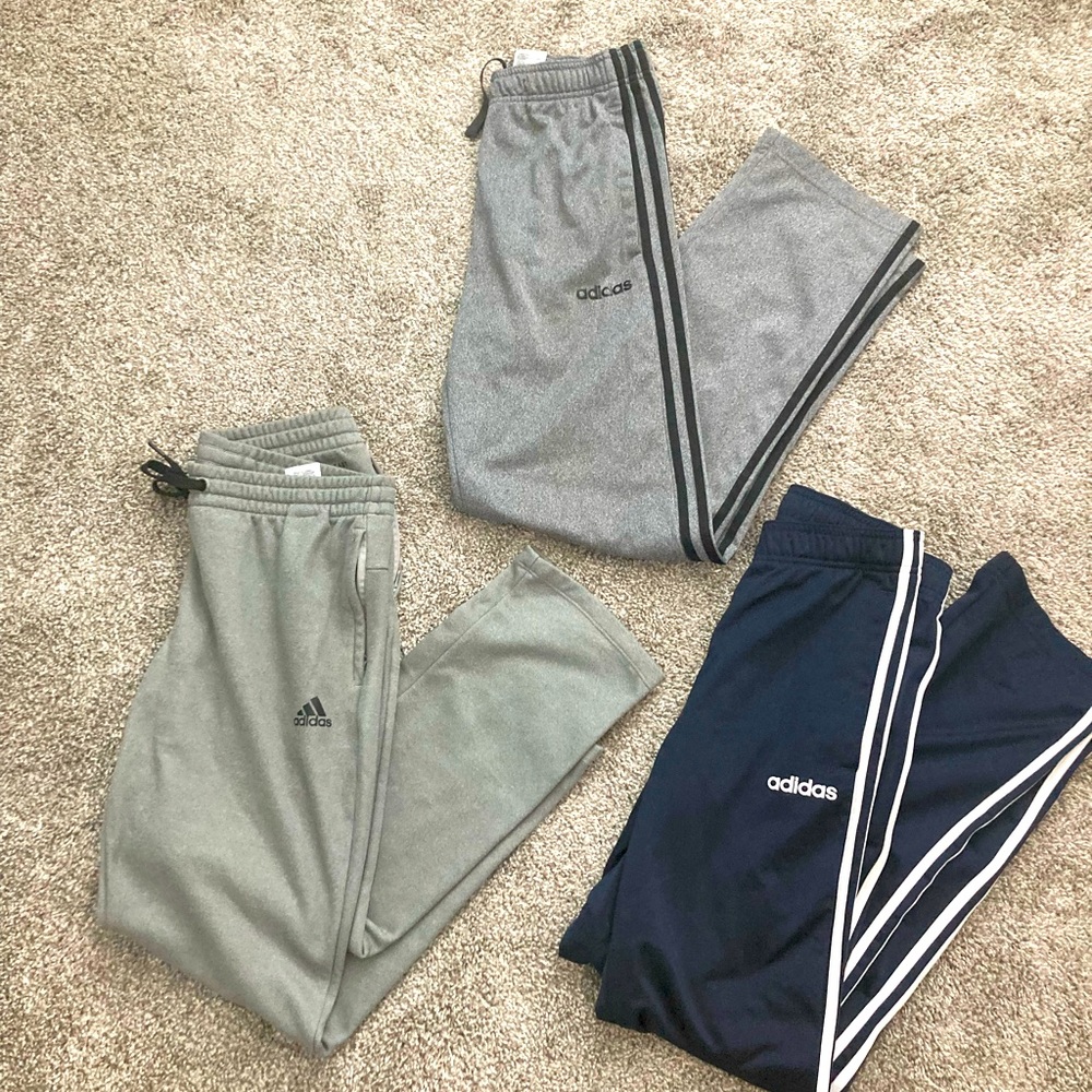 3 Adidas joggers